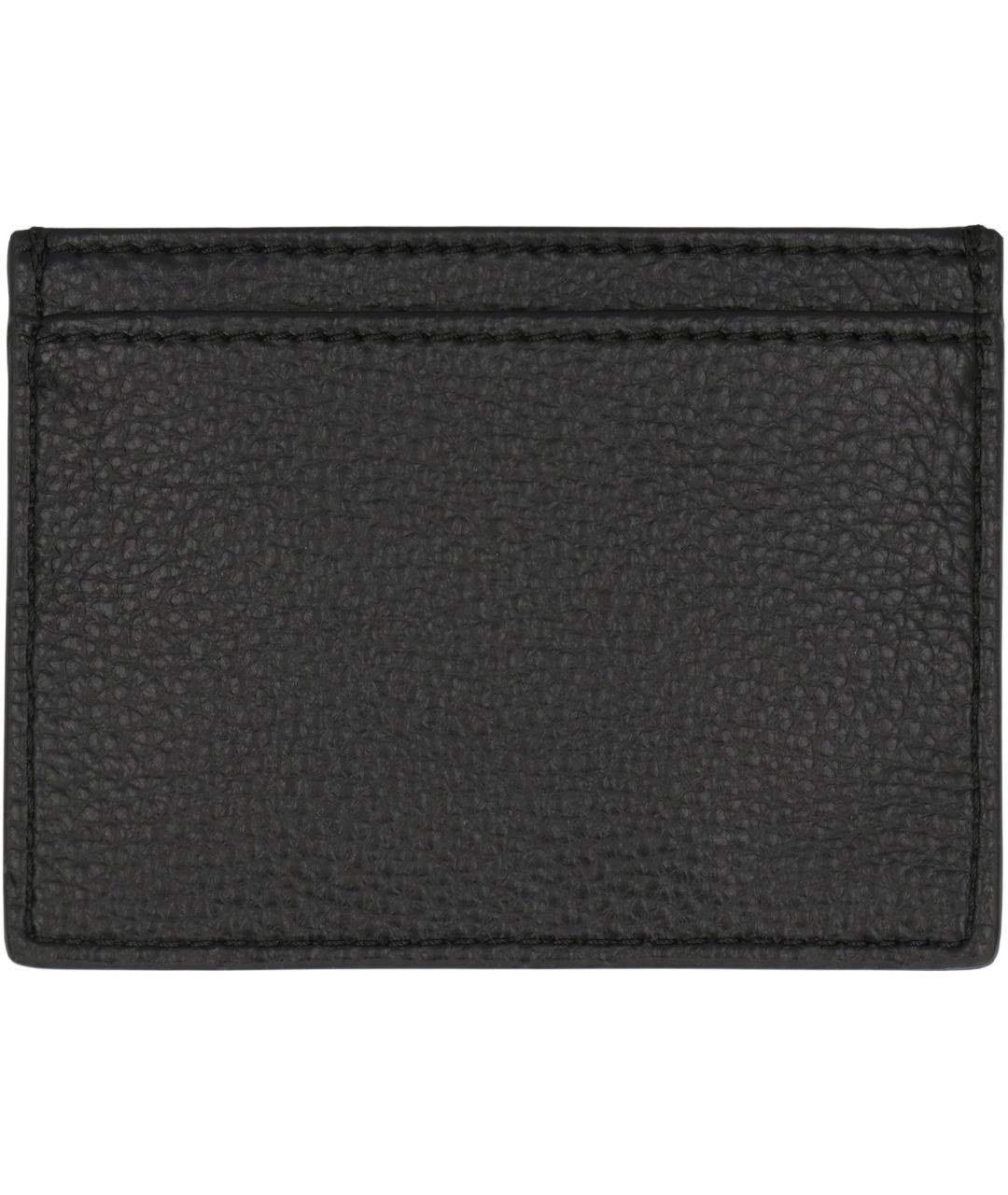 VIVIENNE WESTWOOD Черный кожаный кардхолдер, фото 3