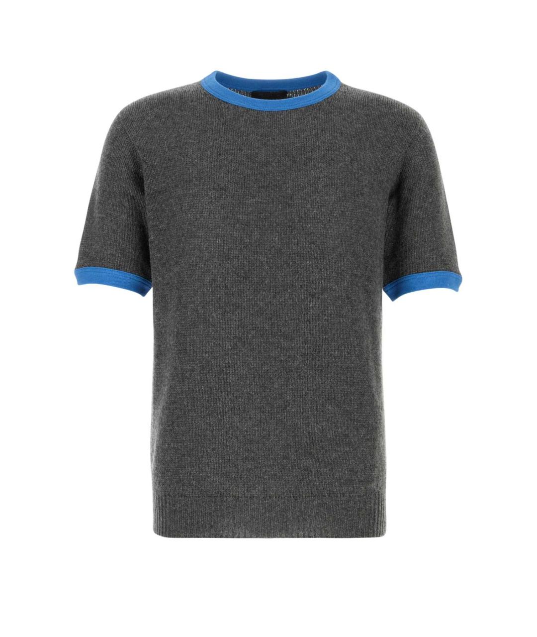 PRADA Серый кашемировый джемпер / свитер, фото 1