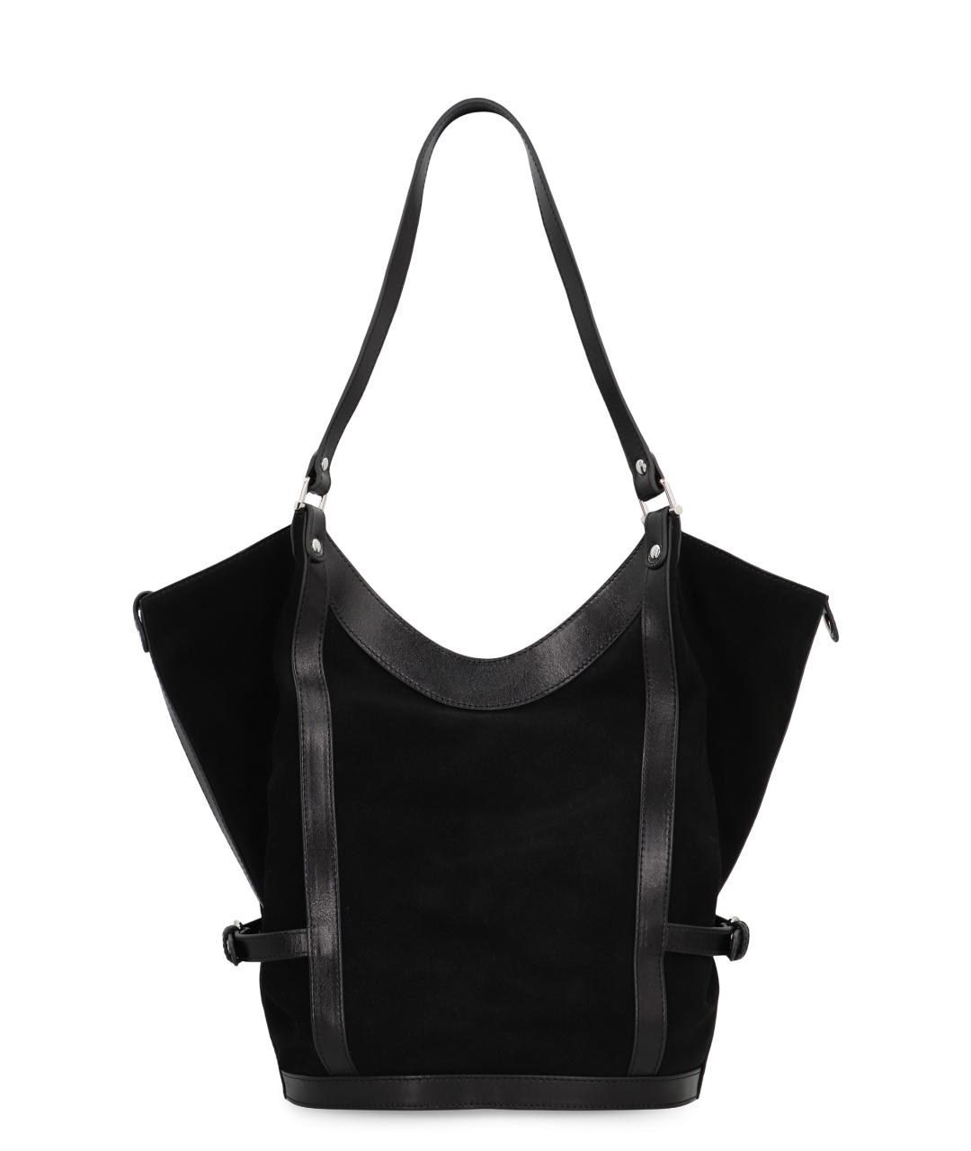 VIVIENNE WESTWOOD Черная кожаная сумка через плечо, фото 3