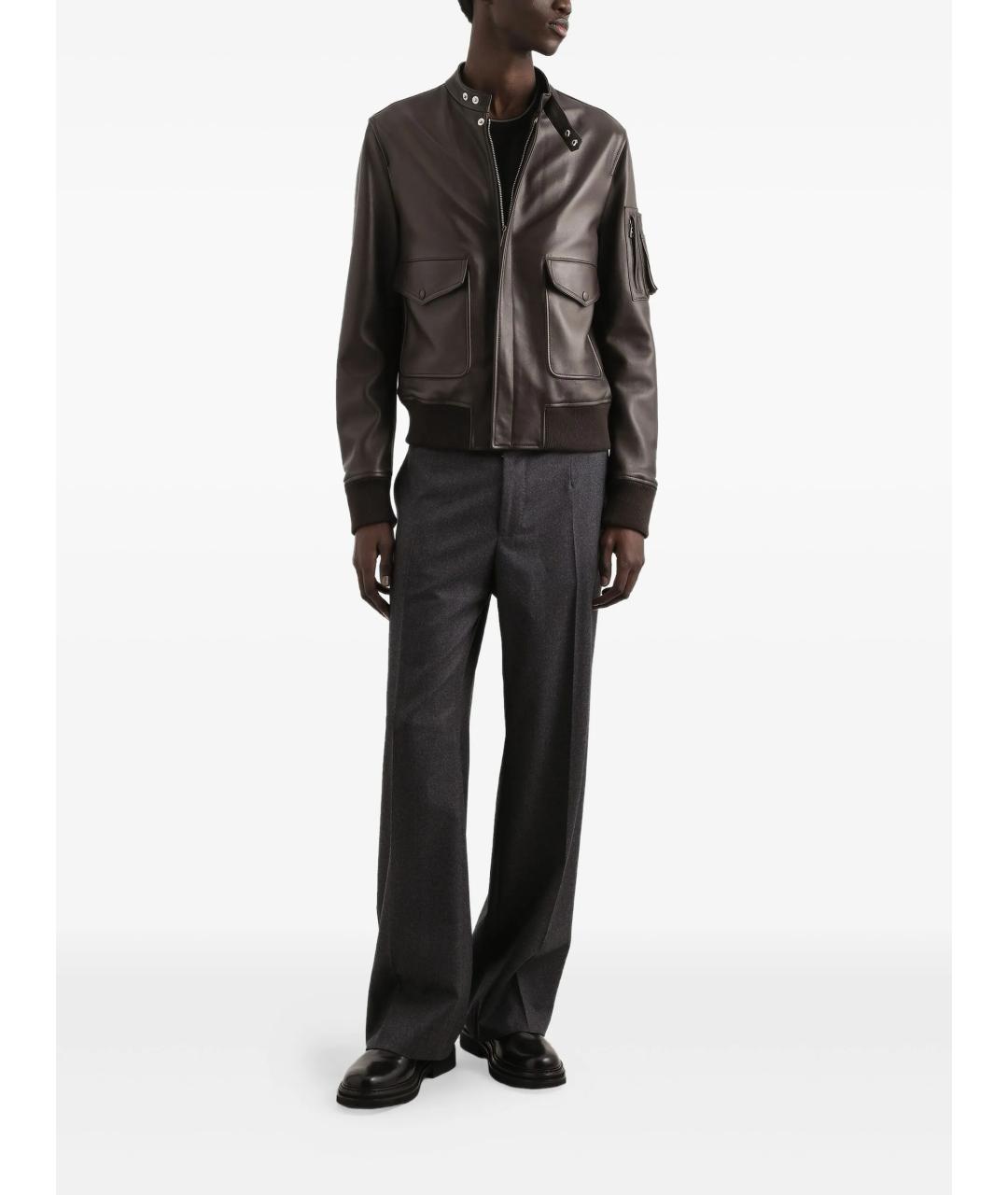 DOLCE&GABBANA Серый шерстяной джемпер / свитер, фото 2