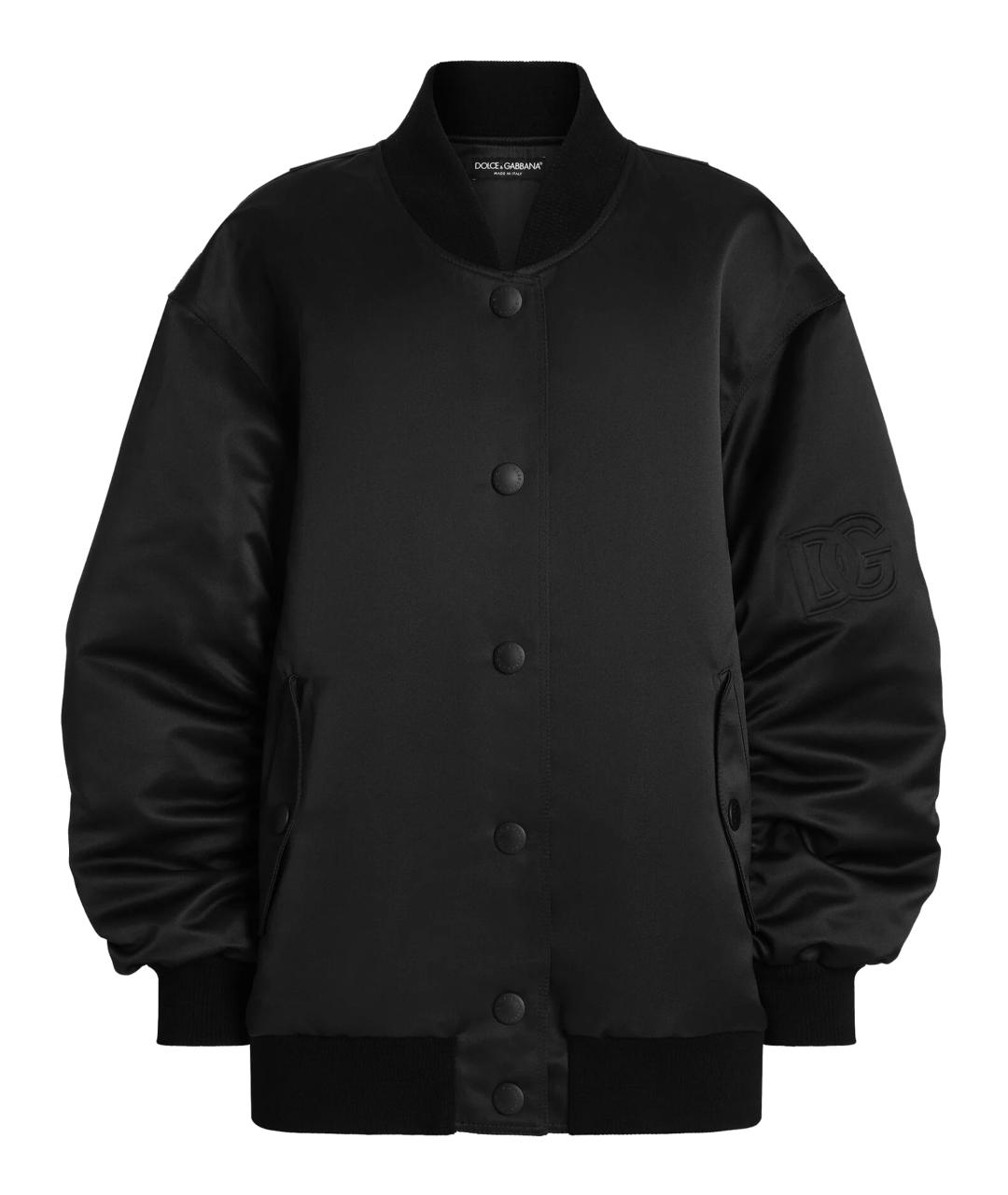 DOLCE&GABBANA Черная полиэстеровая куртка, фото 1