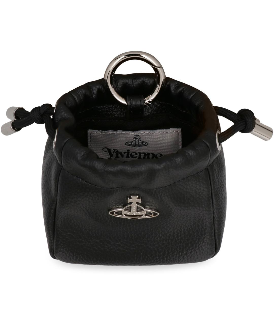 VIVIENNE WESTWOOD Черная сумка через плечо из искусственной кожи, фото 4