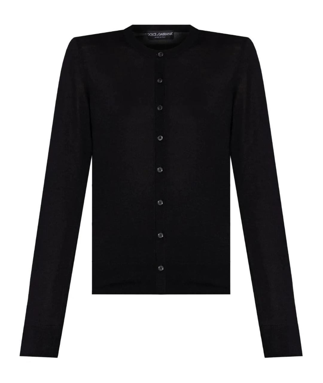 DOLCE&GABBANA Черный кашемировый кардиган, фото 1