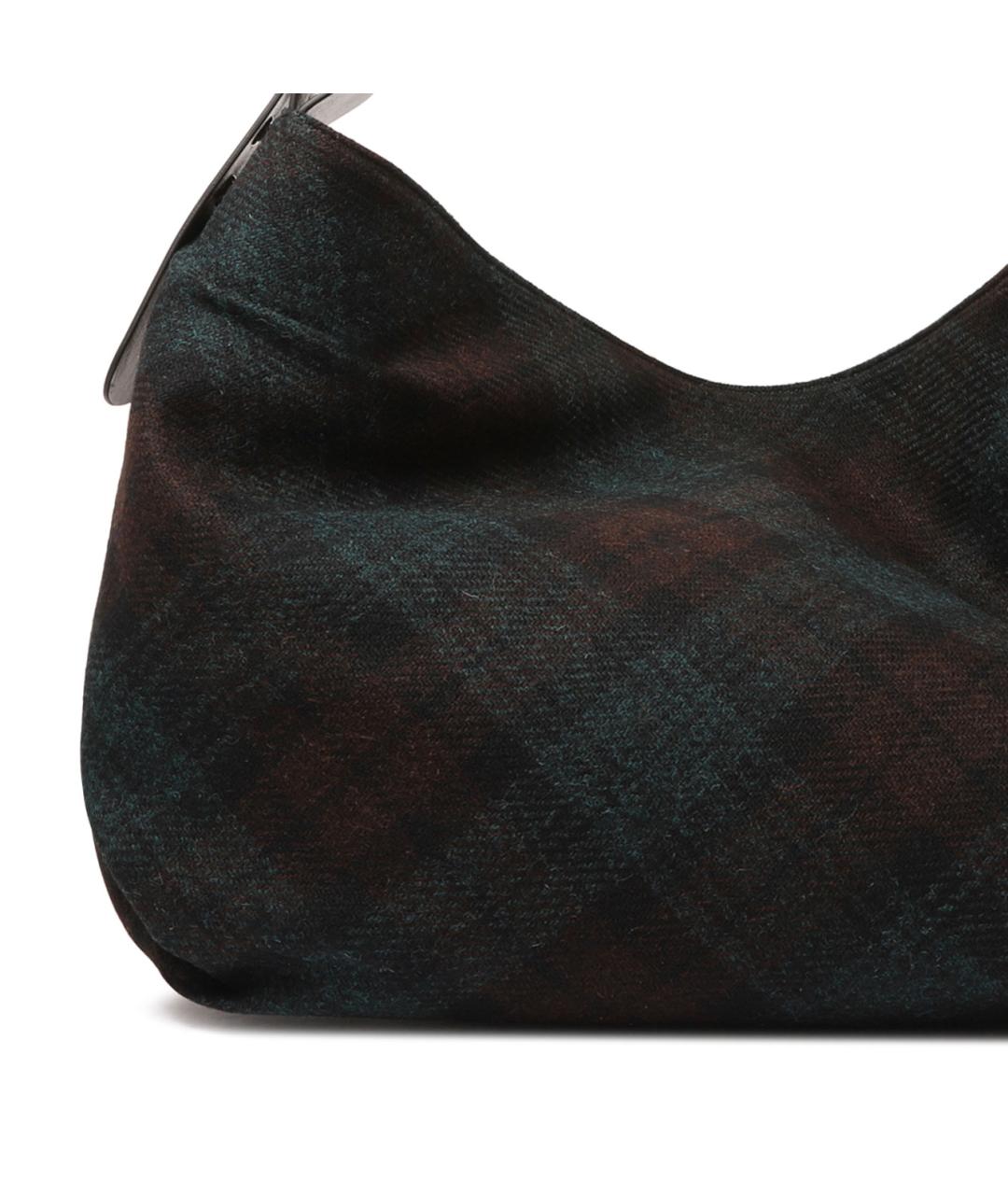 VIVIENNE WESTWOOD Мульти шерстяная сумка с короткими ручками, фото 4