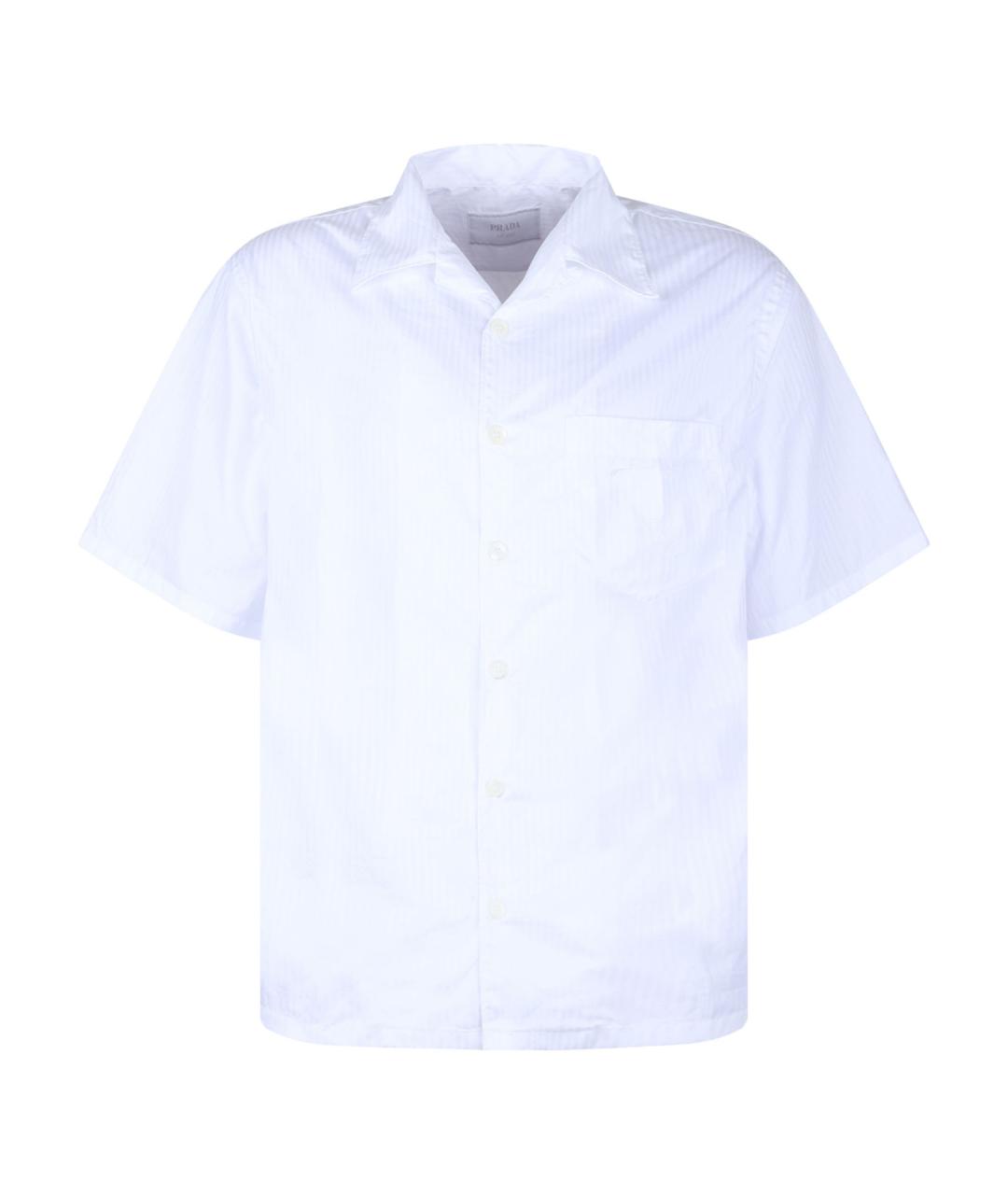 PRADA Белая хлопковая кэжуал рубашка, фото 1