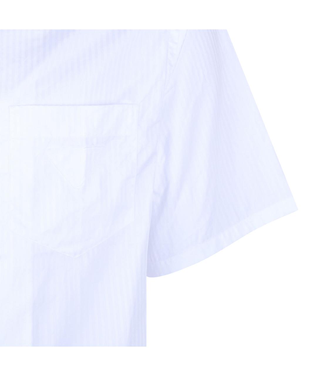 PRADA Белая хлопковая кэжуал рубашка, фото 4