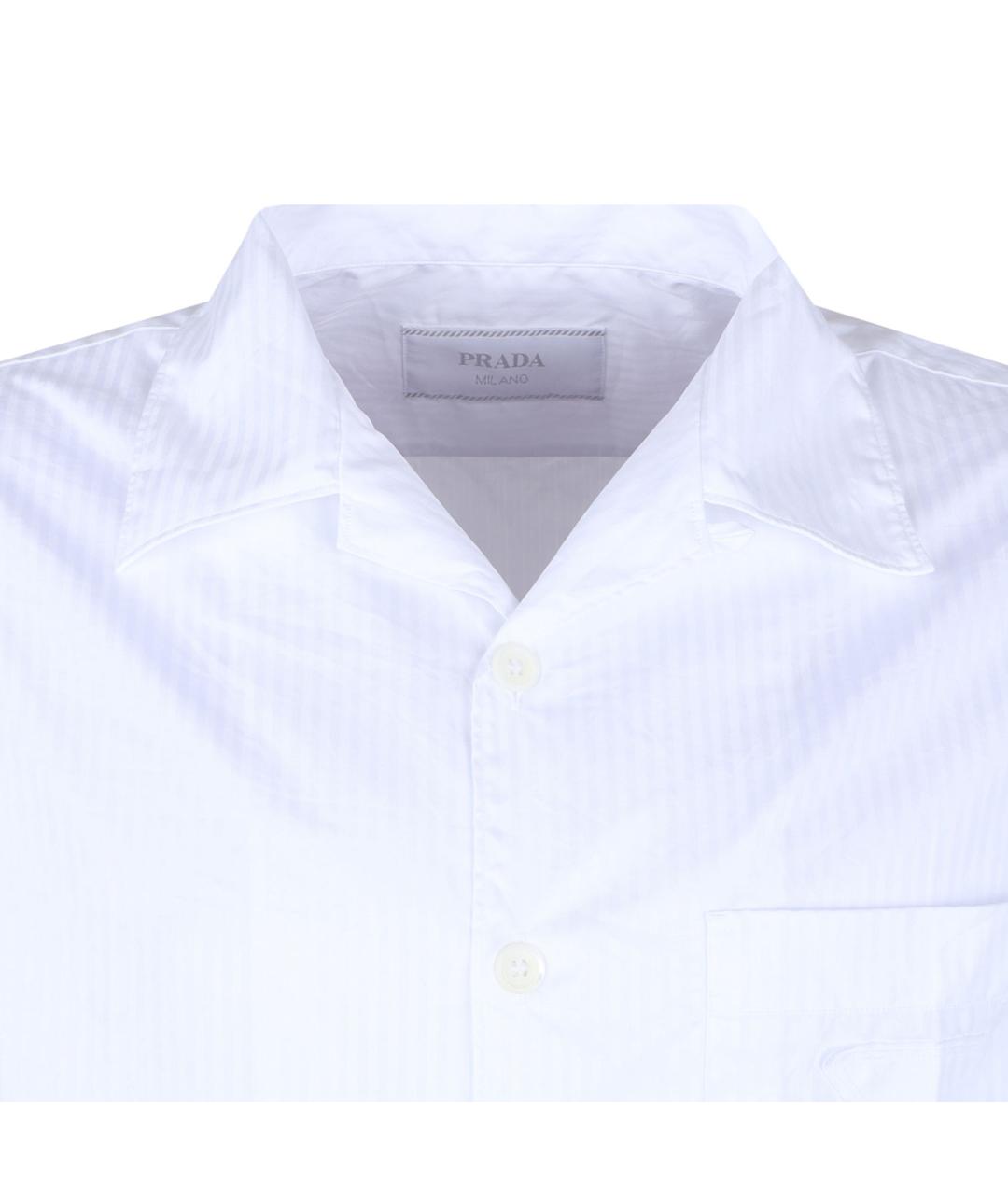 PRADA Белая хлопковая кэжуал рубашка, фото 3