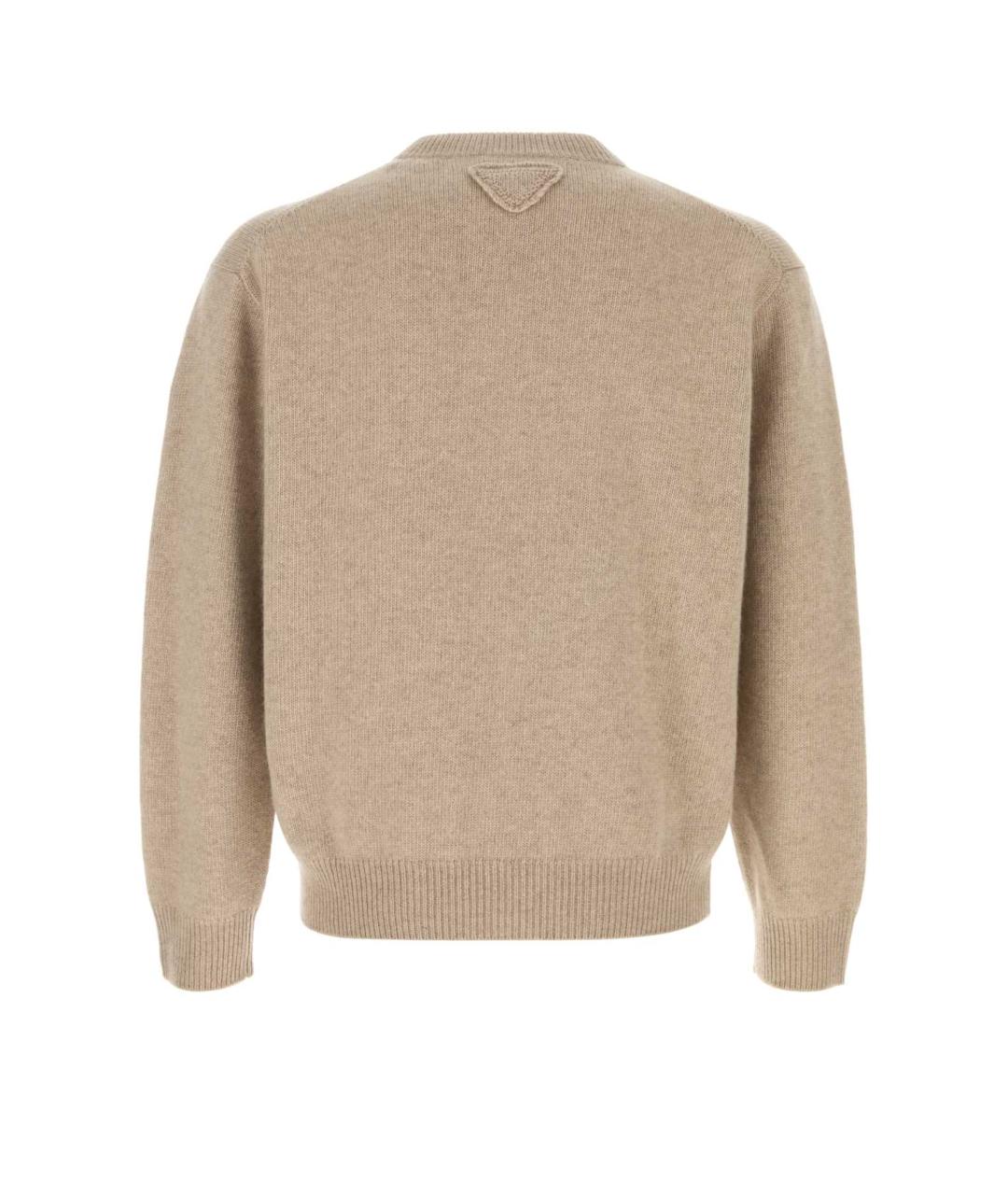 PRADA Бежевый кашемировый джемпер / свитер, фото 2