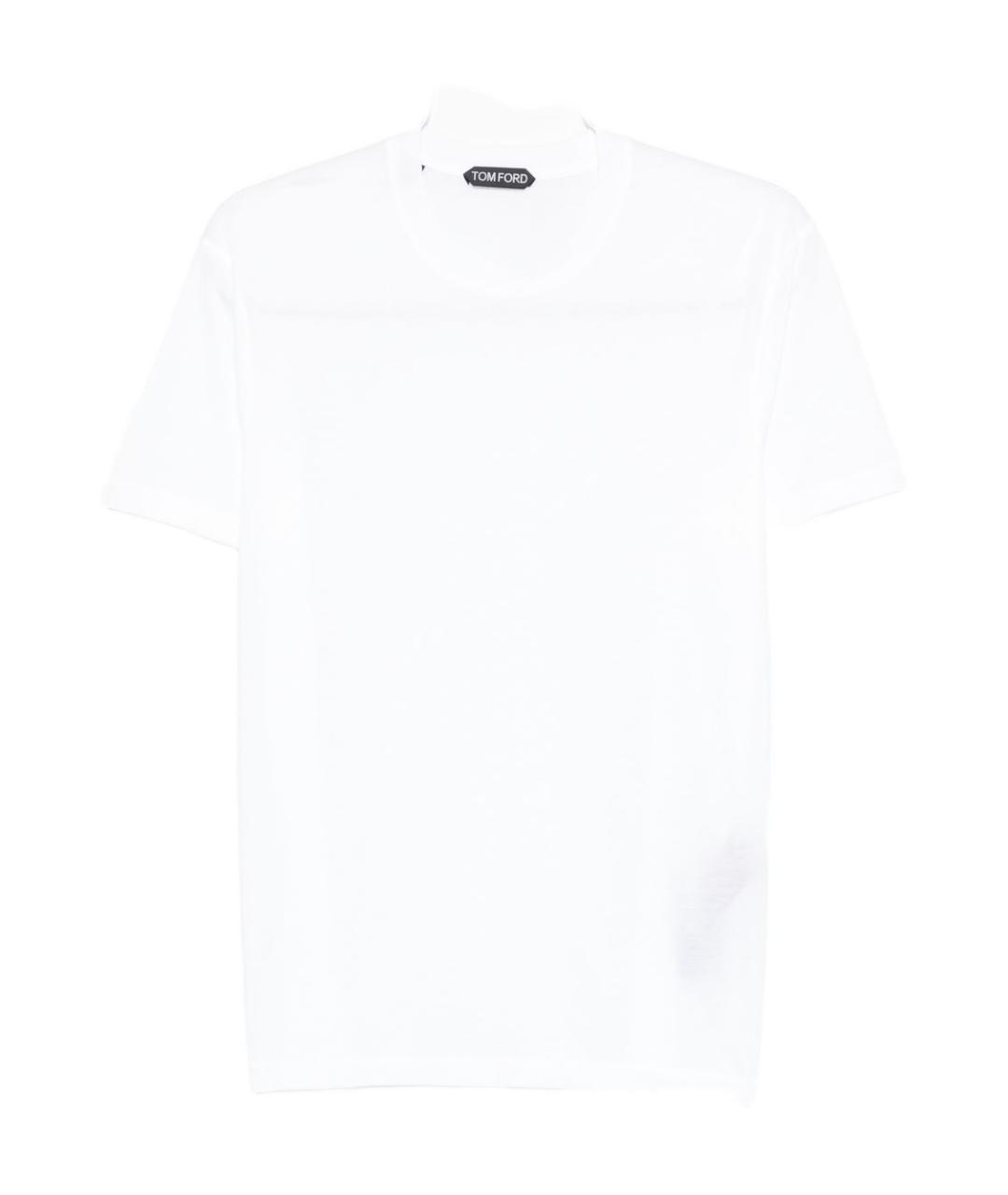 TOM FORD Белая хлопковая футболка, фото 1