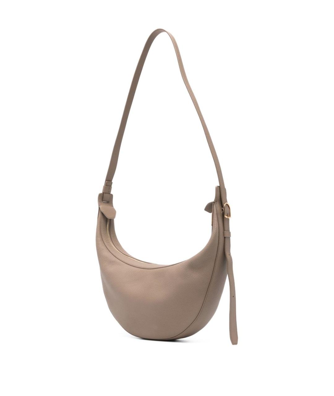 KHAITE Бежевая кожаная сумка через плечо, фото 4