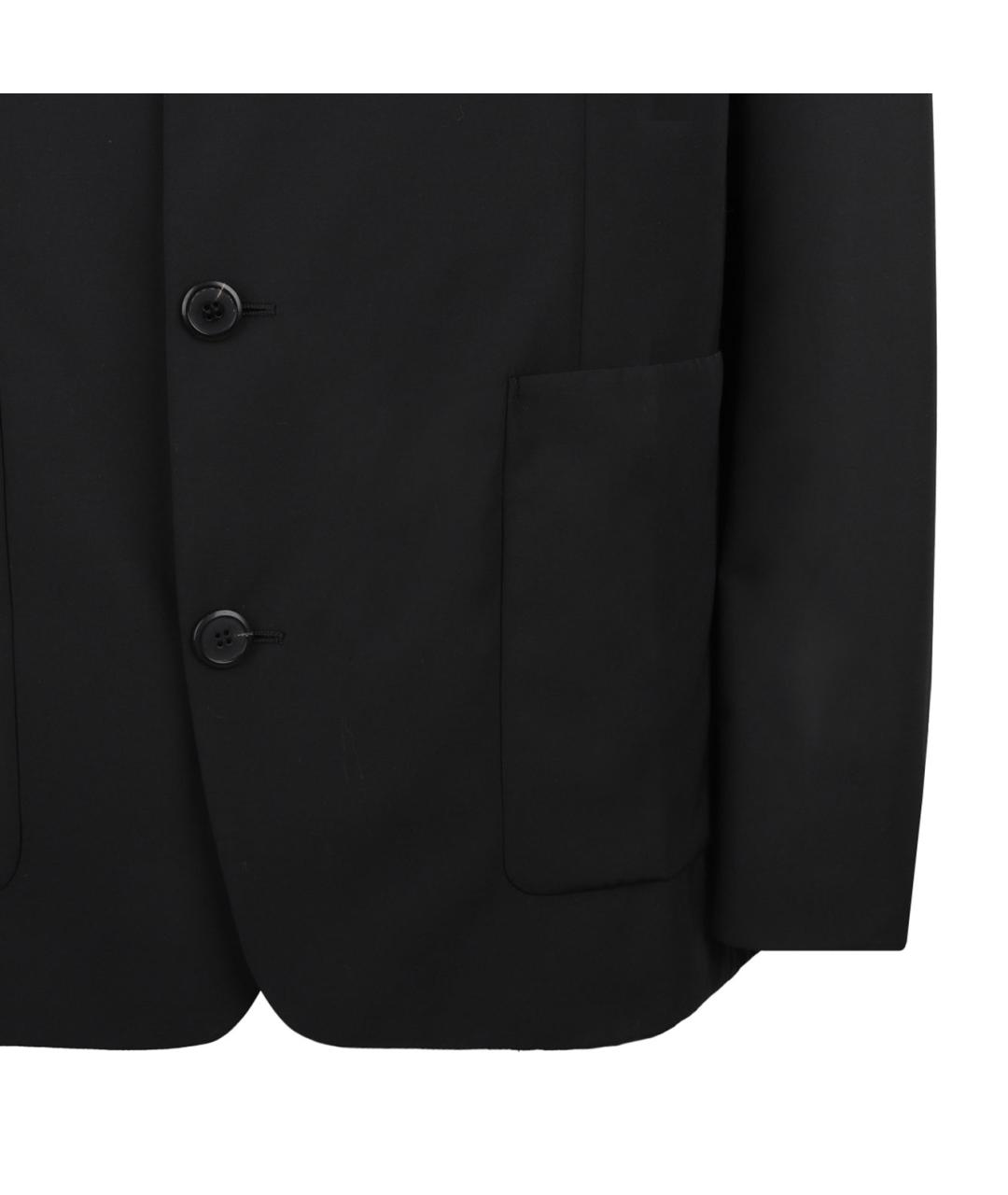 PRADA Черный шерстяной пиджак, фото 4