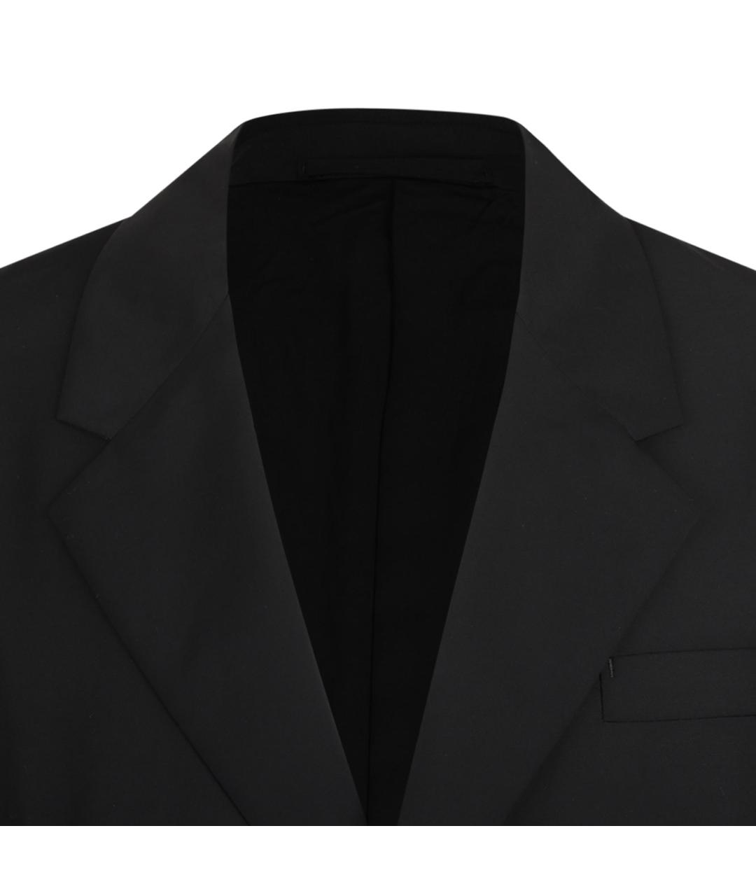 PRADA Черный шерстяной пиджак, фото 3