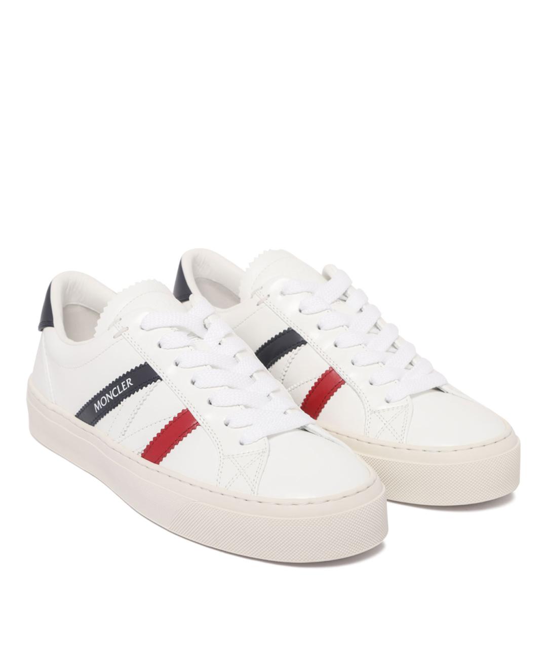 MONCLER Мульти кожаные кроссовки, фото 2