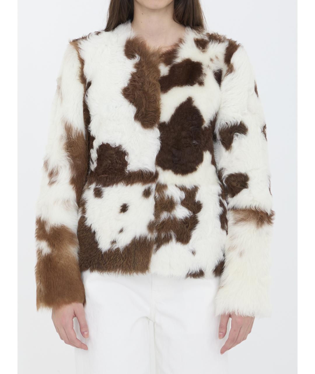 ZIMMERMANN Бежевая меховая куртка, фото 2