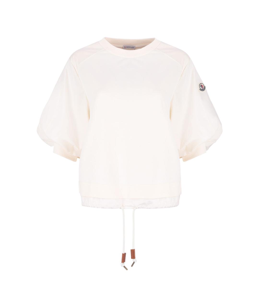 MONCLER Белая футболка, фото 1