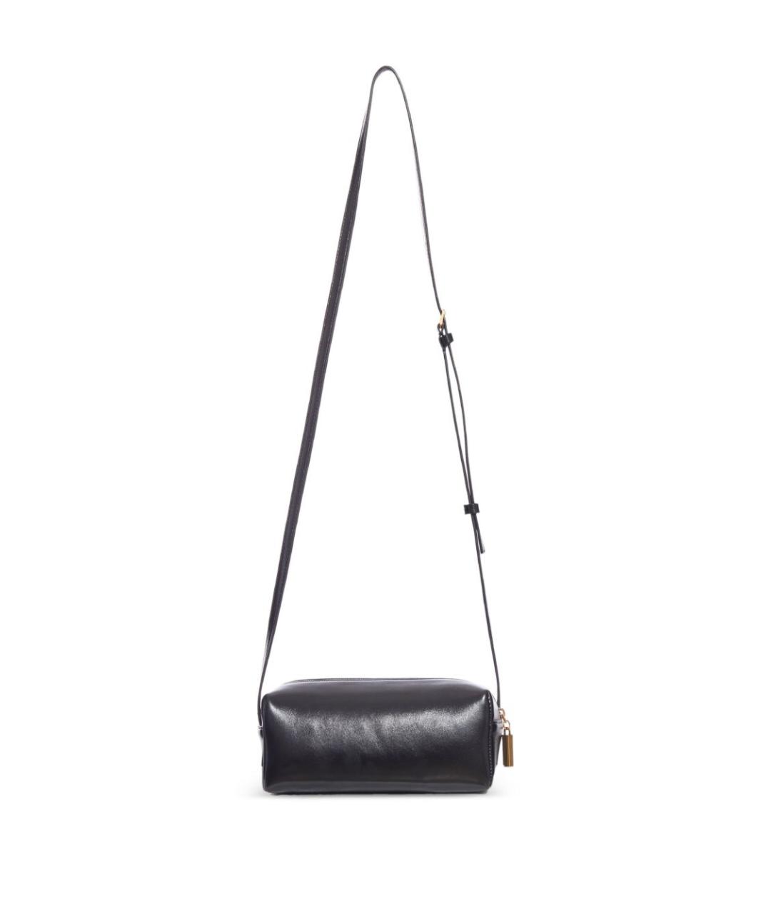 KHAITE Черная кожаная сумка через плечо, фото 3