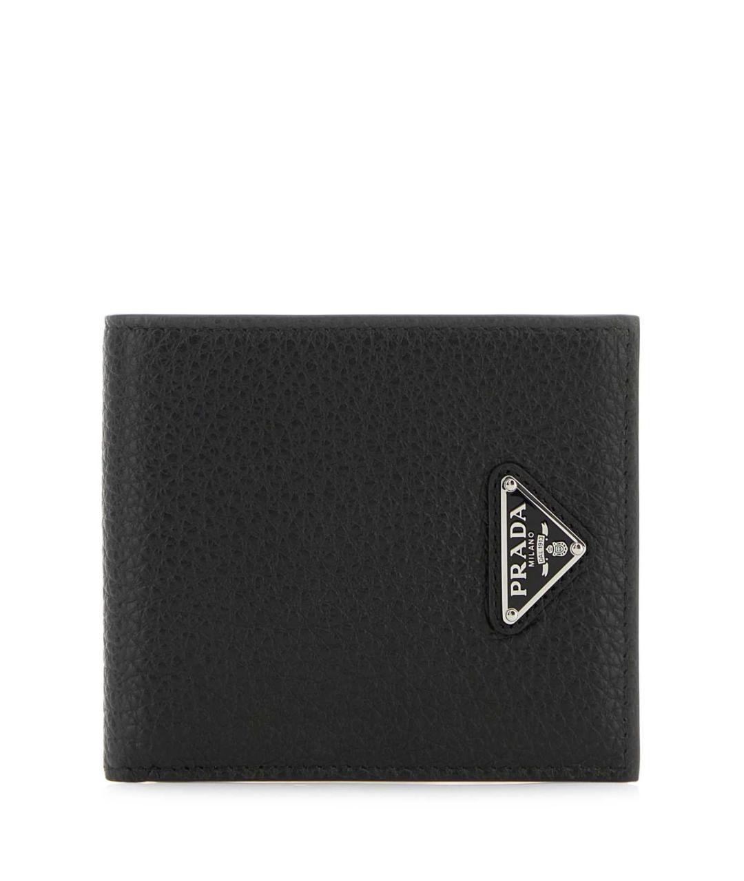 PRADA Черный кожаный кошелек, фото 1