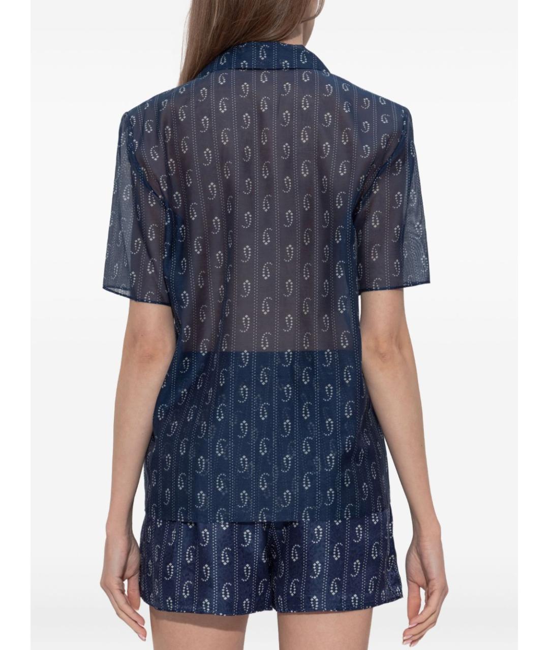 TORY BURCH Синяя хлопковая рубашка, фото 4