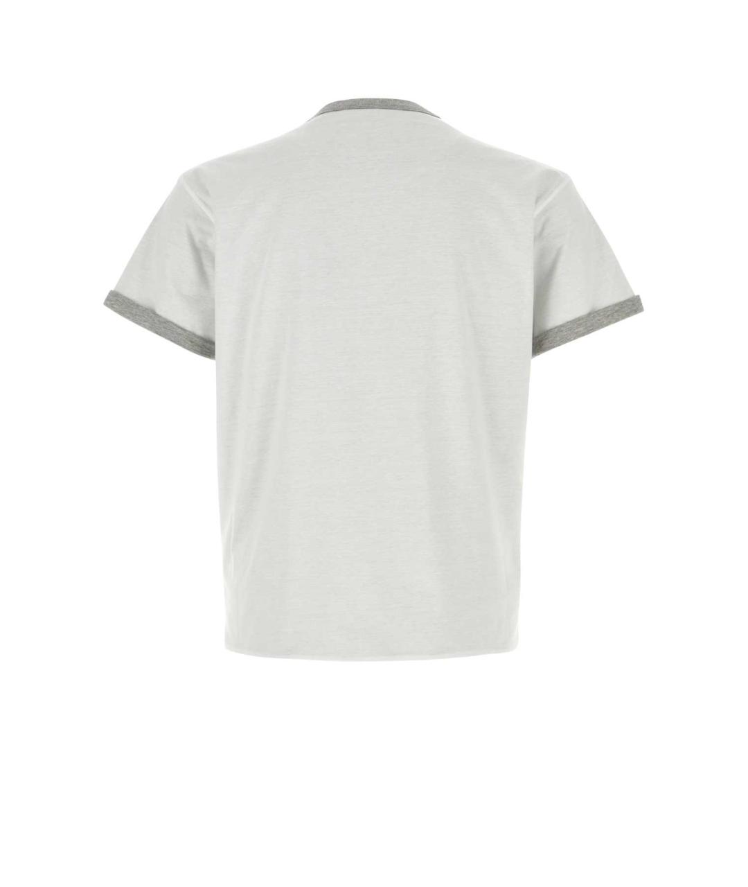 PRADA Белая хлопковая футболка, фото 2