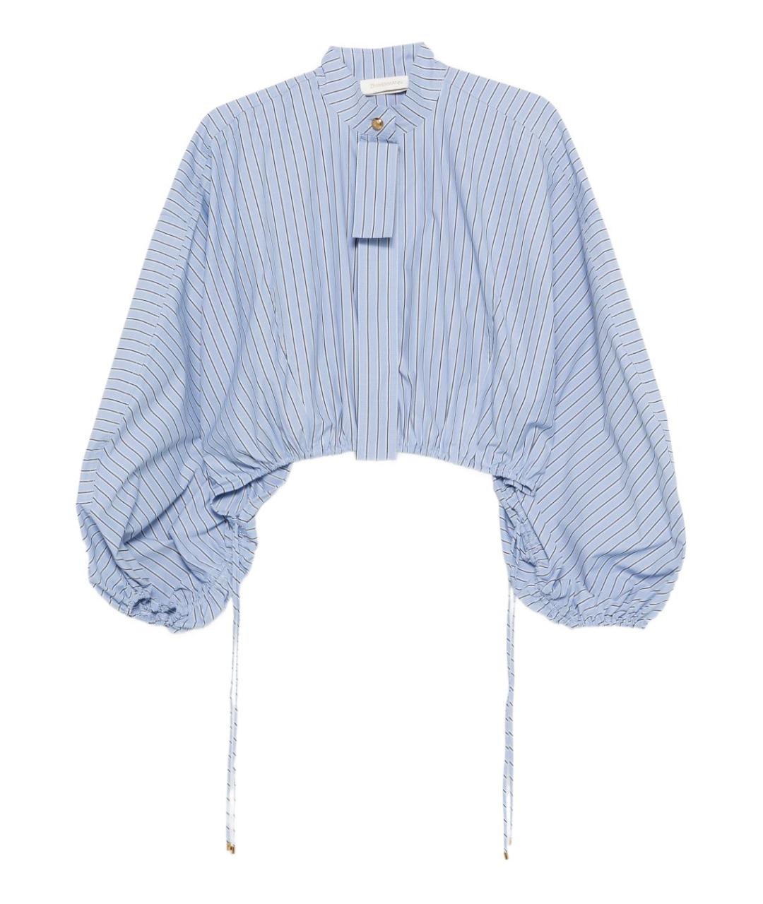 ZIMMERMANN Синяя хлопковая рубашка, фото 1