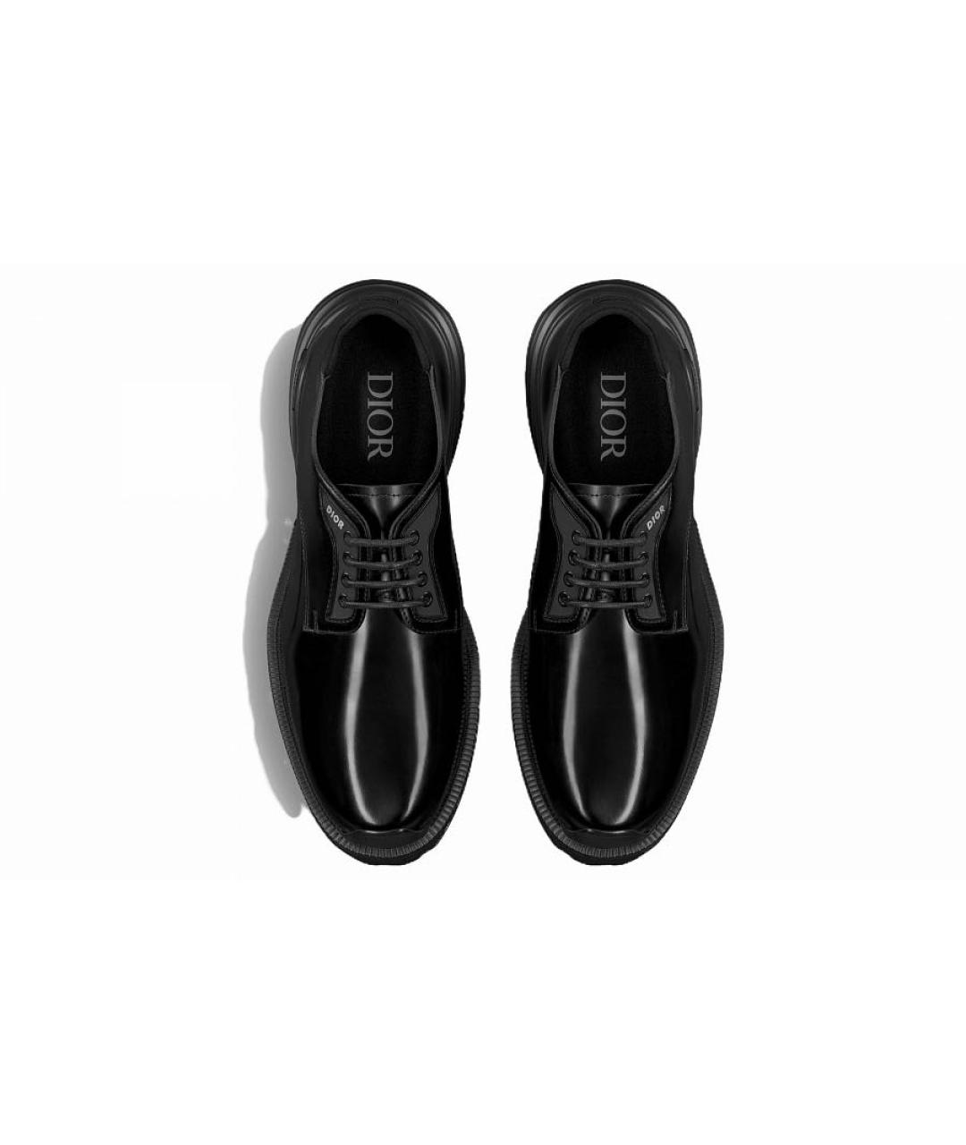 CHRISTIAN DIOR Черные кожаные туфли, фото 3