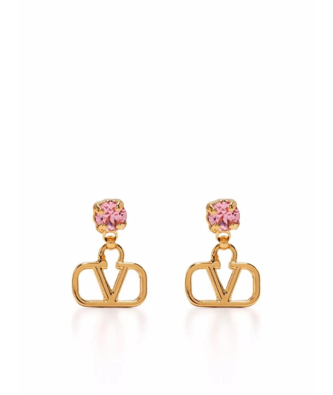 VALENTINO Золотые металлические серьги, фото 1