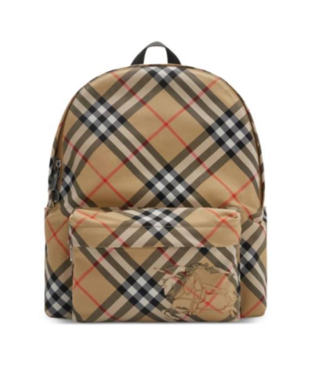 BURBERRY Бежевый синтетический рюкзак, фото 5