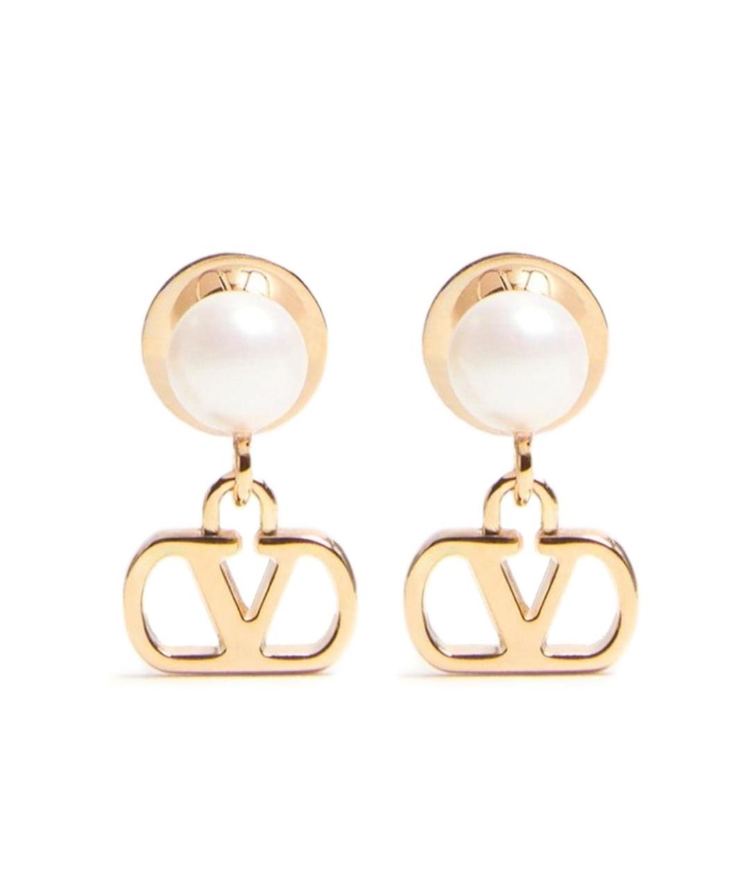 VALENTINO Золотые металлические серьги, фото 1