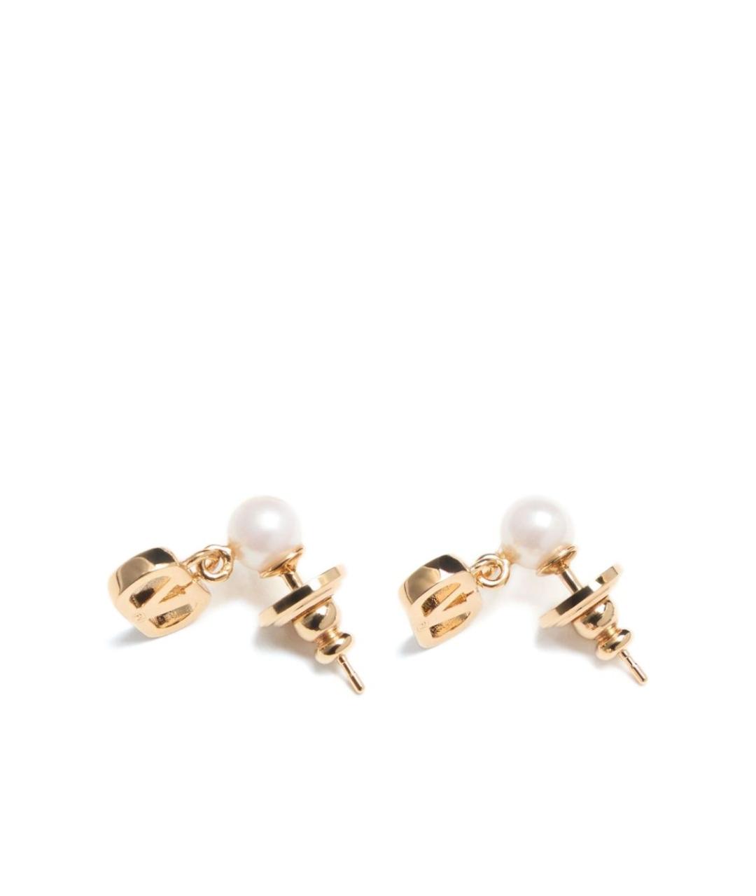 VALENTINO Золотые металлические серьги, фото 4