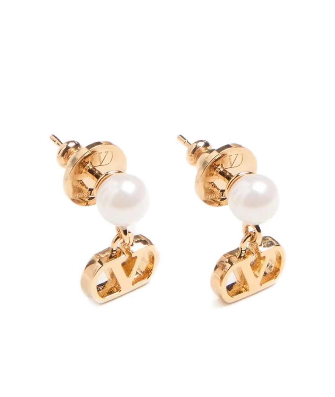 VALENTINO Золотые металлические серьги, фото 3