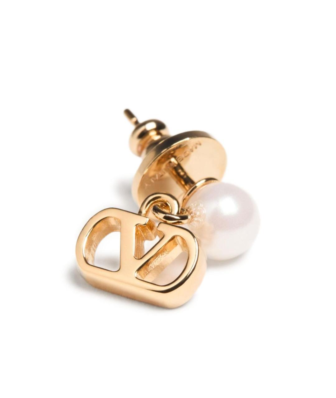 VALENTINO Золотые металлические серьги, фото 2