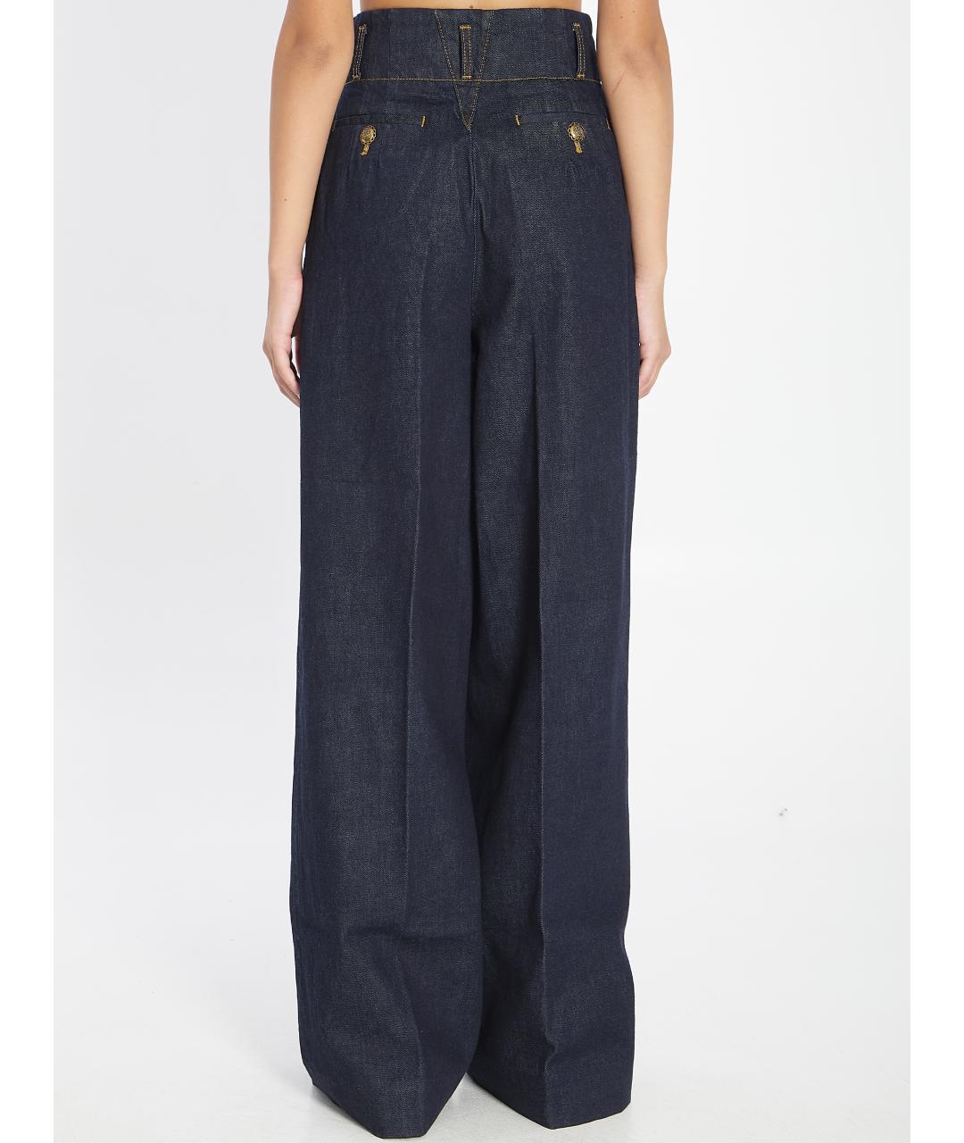 ZIMMERMANN Синие хлопковые прямые джинсы, фото 5