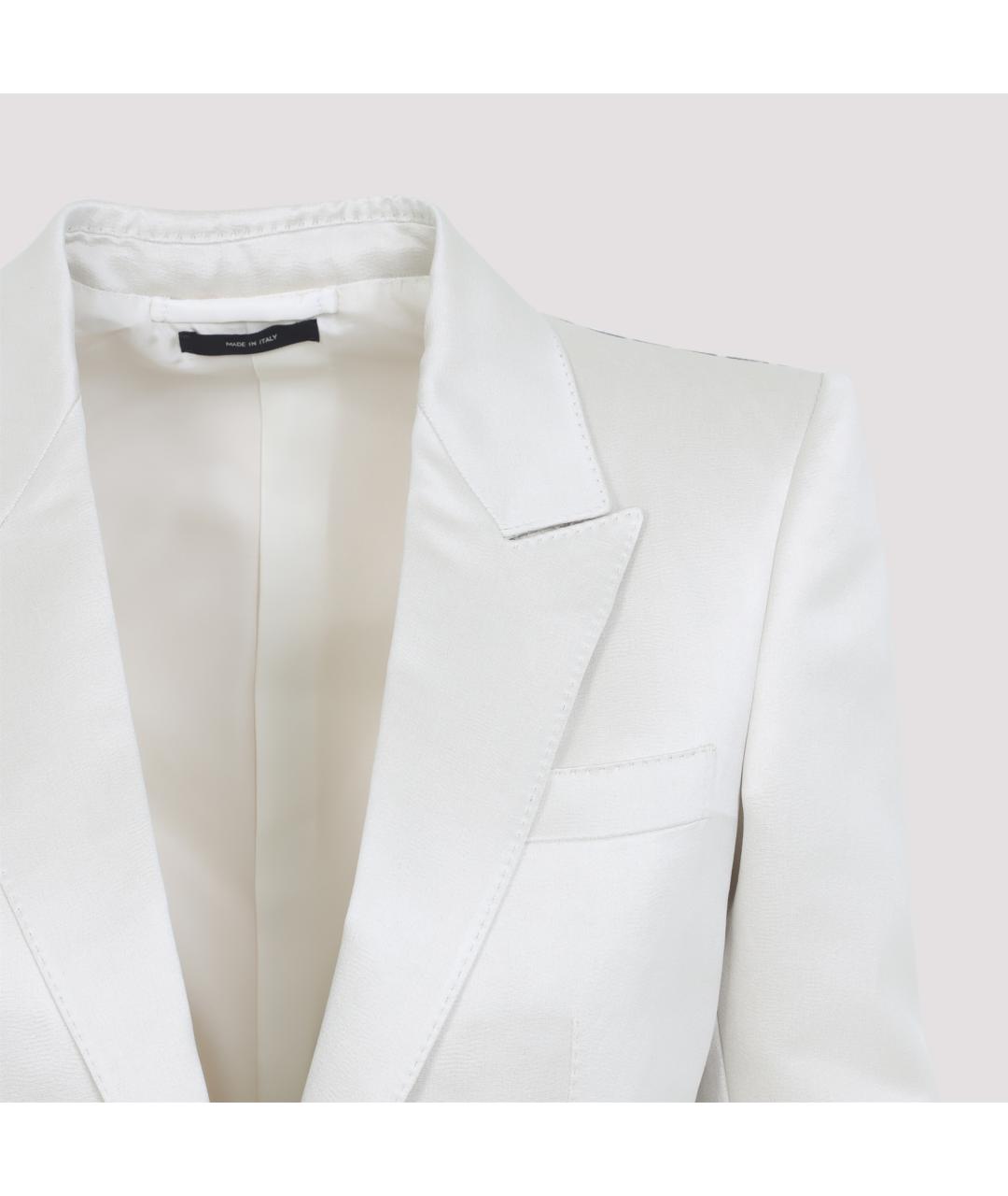 TOM FORD Белый хлопковый жакет/пиджак, фото 3