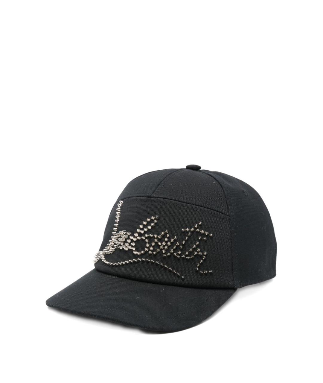 CHRISTIAN LOUBOUTIN Черная хлопковая кепка/бейсболка, фото 1