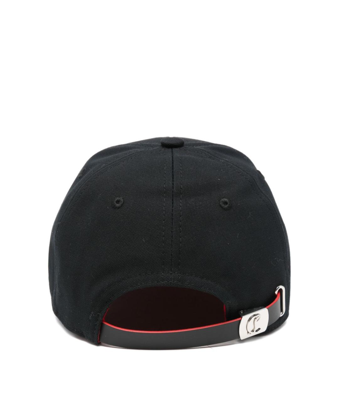 CHRISTIAN LOUBOUTIN Черная хлопковая кепка/бейсболка, фото 2