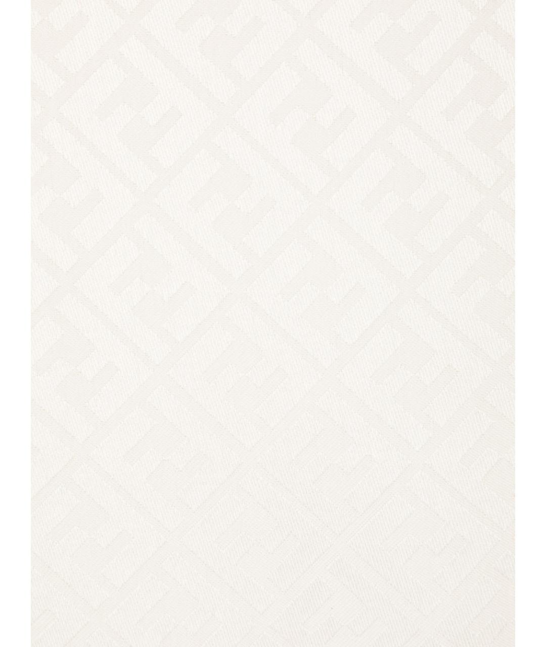 FENDI Белый шерстяной шарф, фото 2