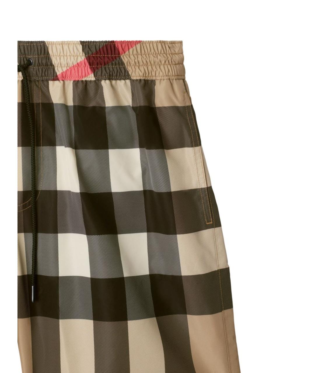 BURBERRY Бежевые полиэстеровые плавки, фото 2