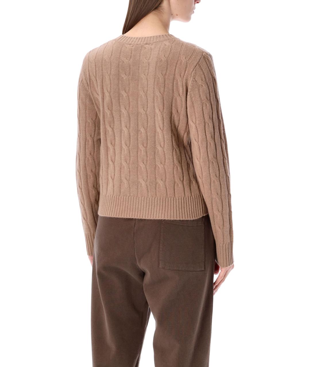 SPORTY AND RICH Бежевый кашемировый джемпер / свитер, фото 2