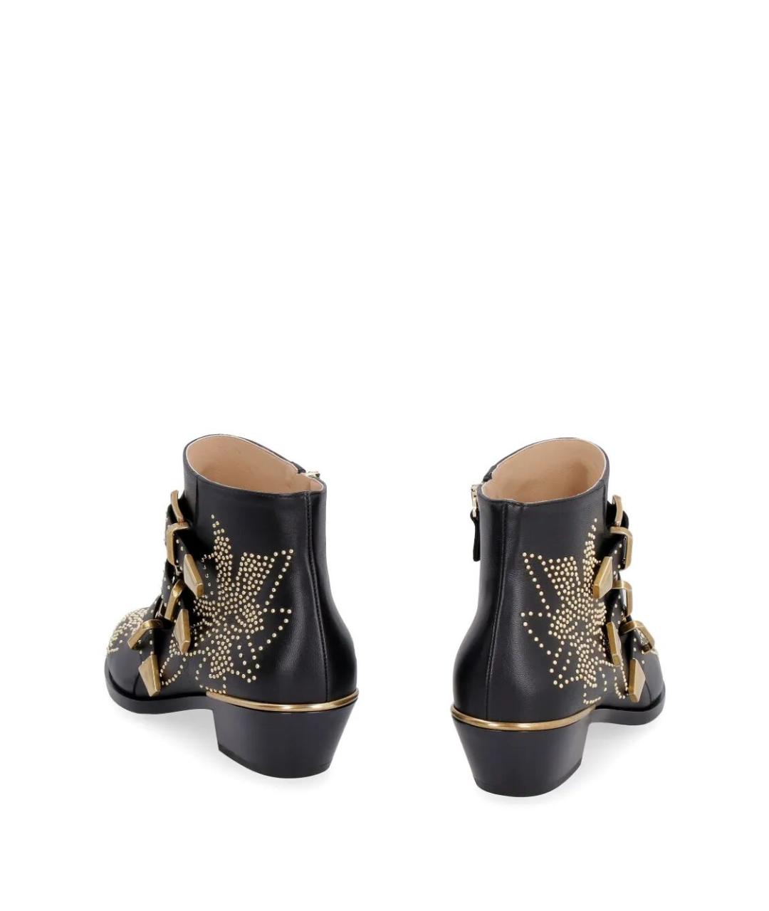 CHLOE Черные кожаные ботинки, фото 3