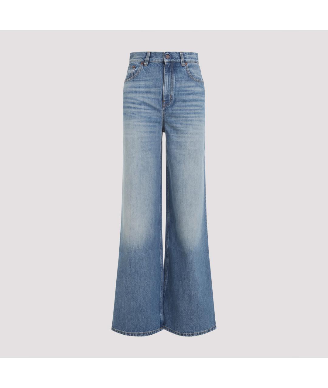 CHLOE Синие хлопковые прямые джинсы, фото 2