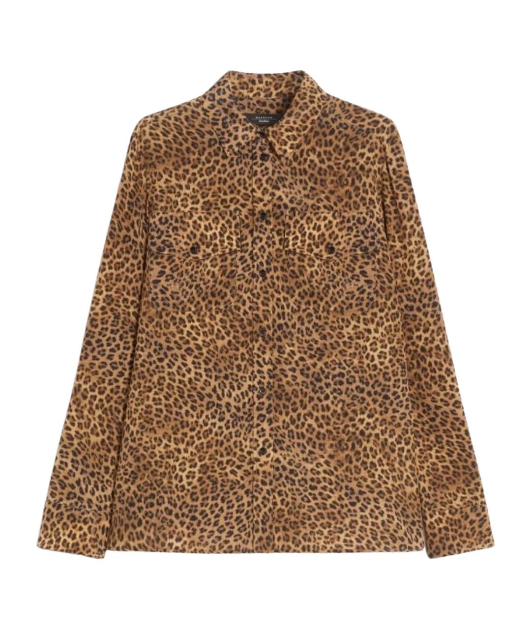 WEEKEND MAX MARA Мульти шелковая рубашка, фото 1