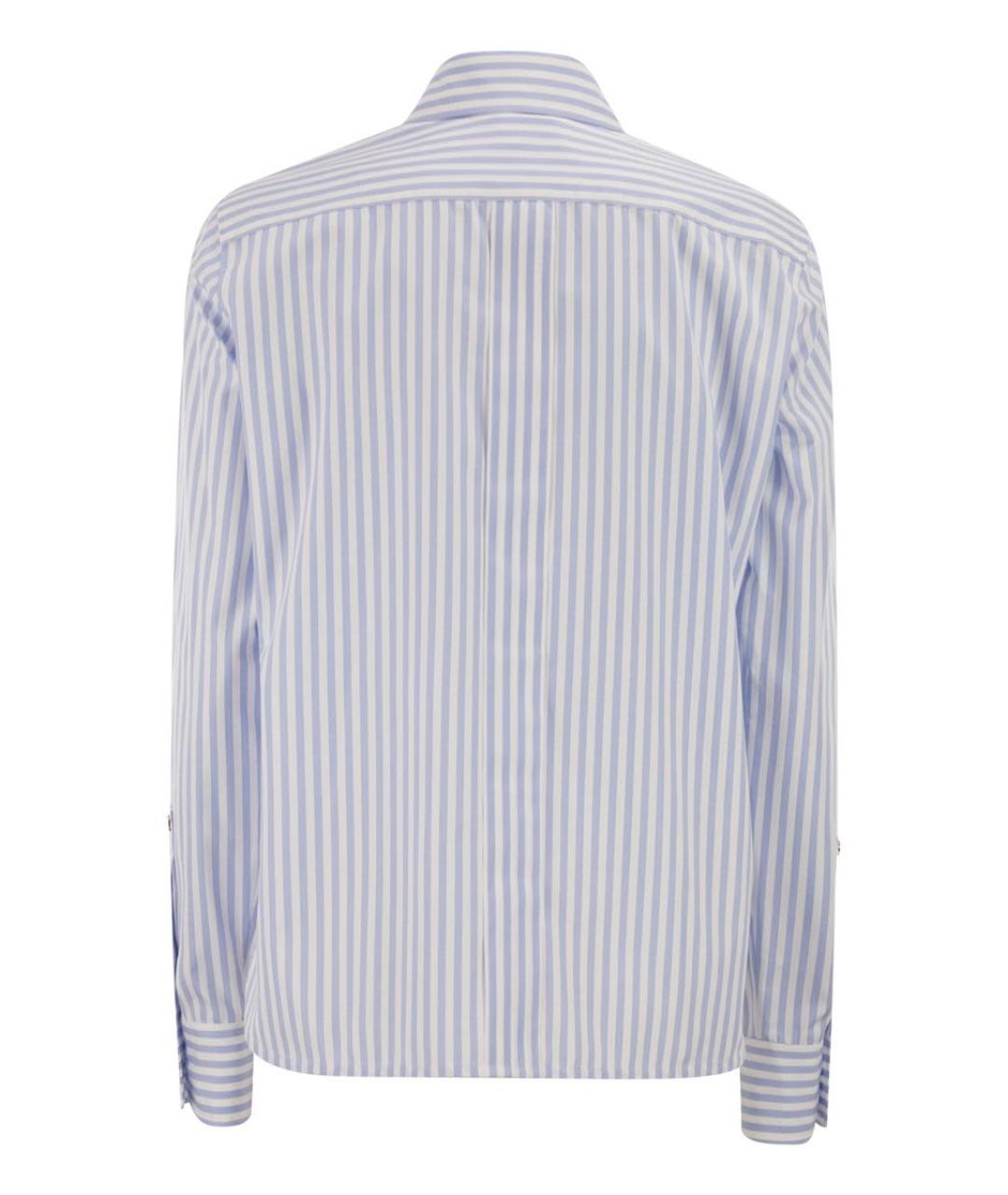 MAX MARA Голубая хлопковая рубашка, фото 2