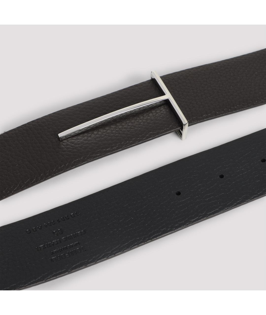 TOM FORD Черный кожаный ремень, фото 3