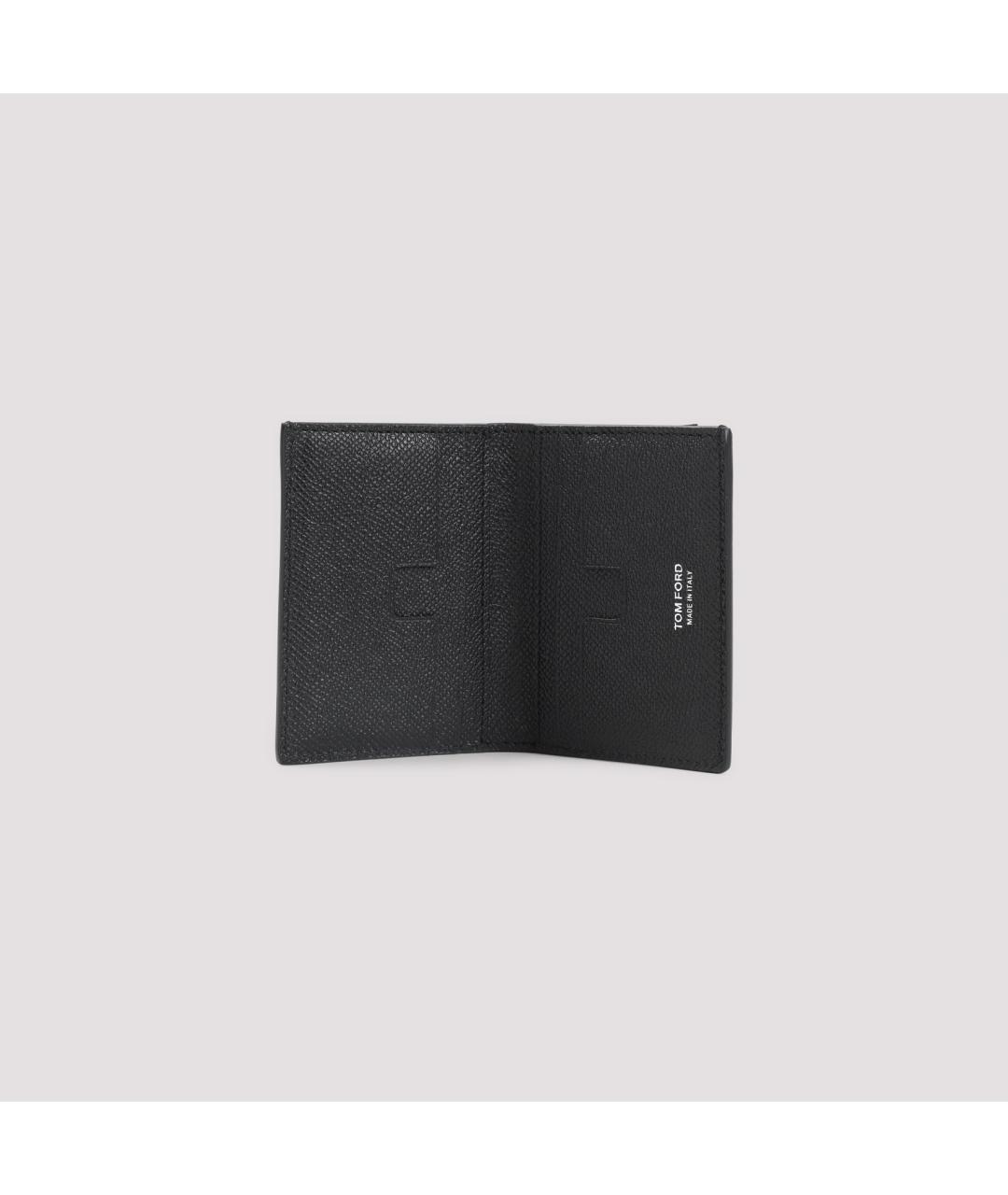 TOM FORD Черный кожаный кошелек, фото 4