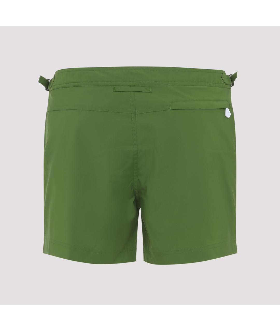 TOM FORD Зеленые полиэстеровые плавки, фото 2