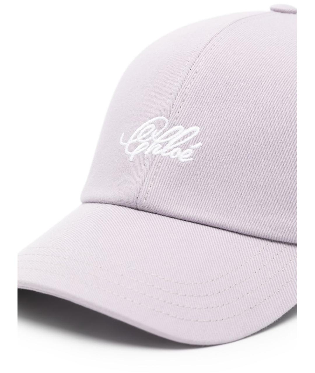 CHLOE Фиолетовая хлопковая кепка, фото 3