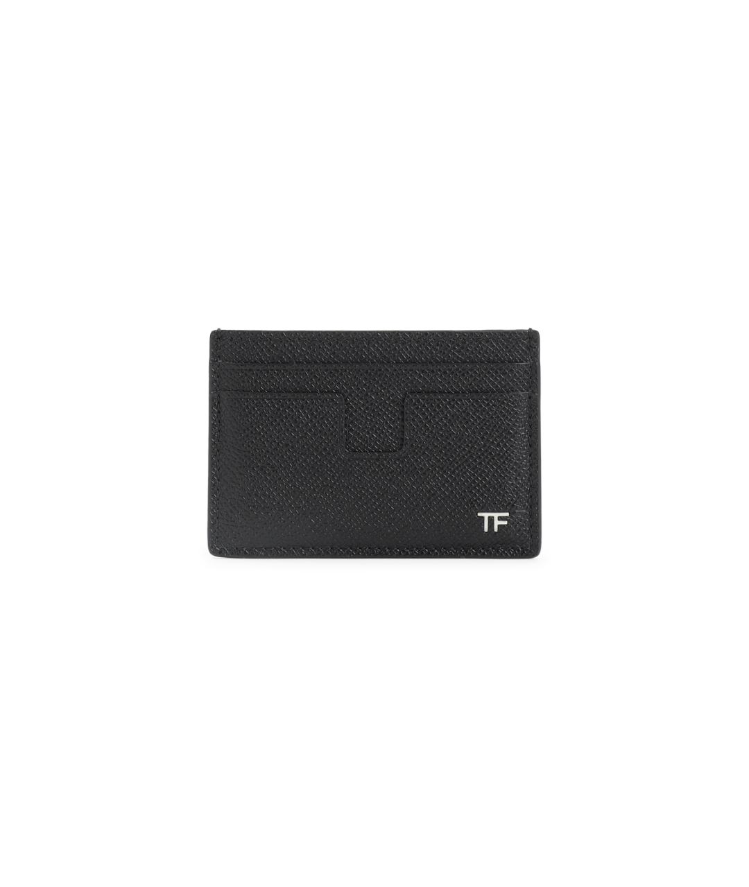 TOM FORD Черный кожаный кошелек, фото 1