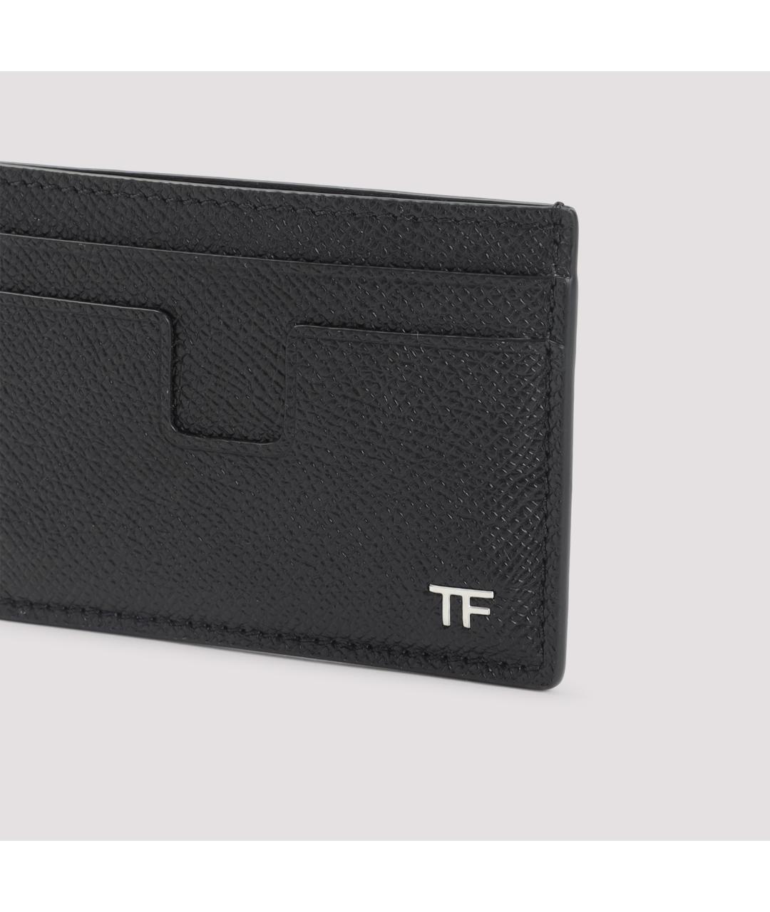 TOM FORD Черный кожаный кошелек, фото 4
