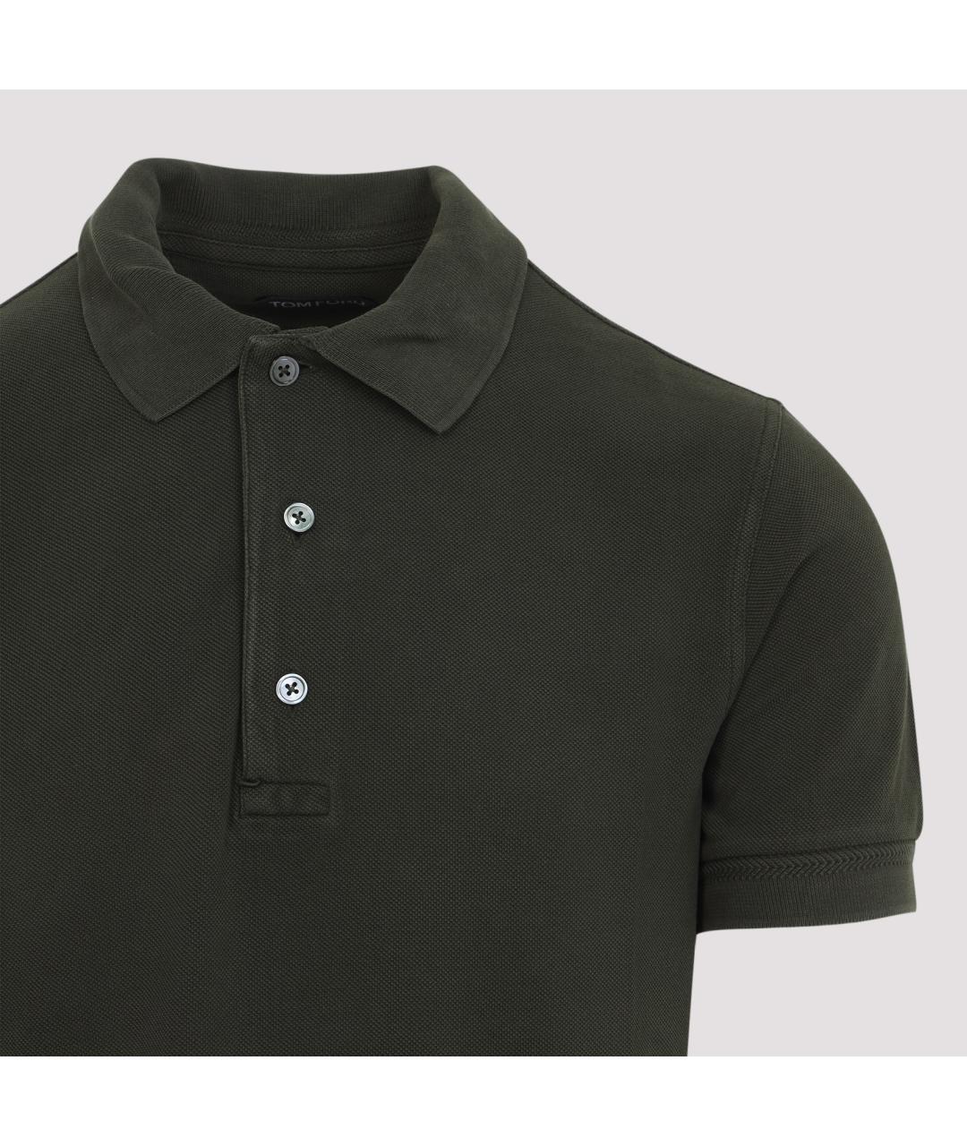 TOM FORD Зеленая хлопковая футболка, фото 3