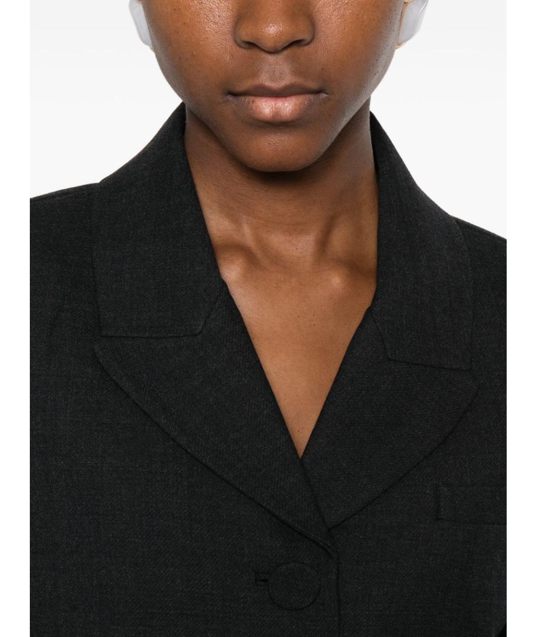 SELF-PORTRAIT Серый шерстяной жакет/пиджак, фото 2